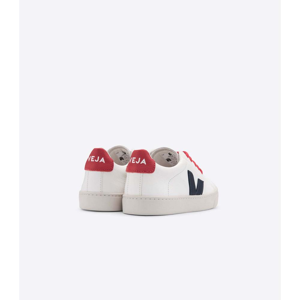 Pantofi Copii Veja ESPLAR LACES CHROMEFREE White/Red | RO 734UZG